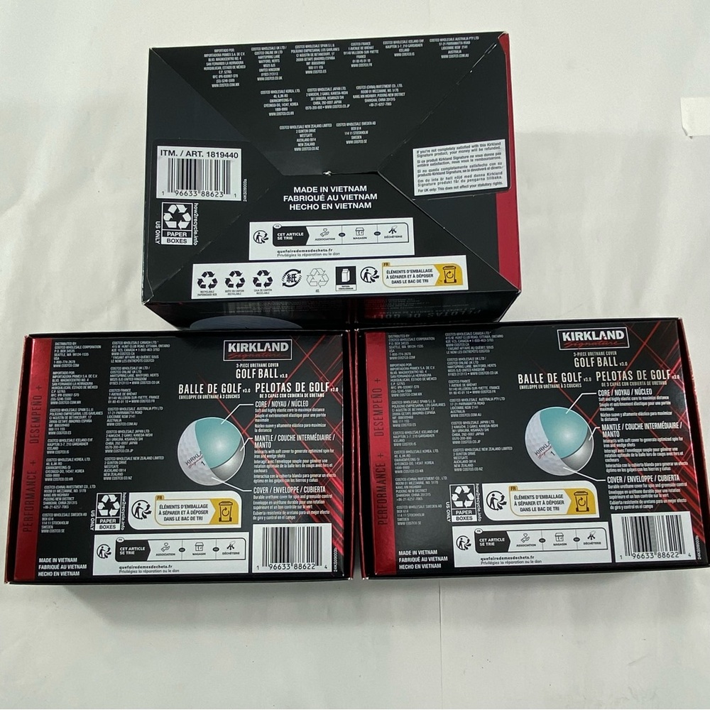 Kirkland Signature 1 Urethane Cover Golf Balls v3.0 /24 Total Balls NEW in BOX - Picture 3 of 9